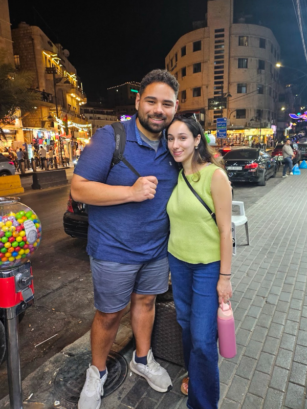 enjoying the Jordanian night life